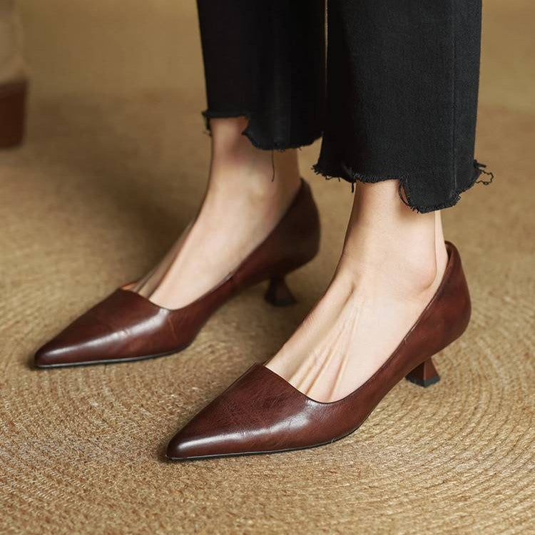 Sacha Havre | Escarpins Pointus Petit Talon Charlotte