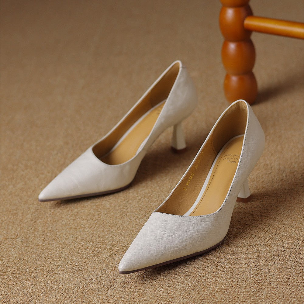 Sacha Havre | Escarpins Fins en Cuir Lucie