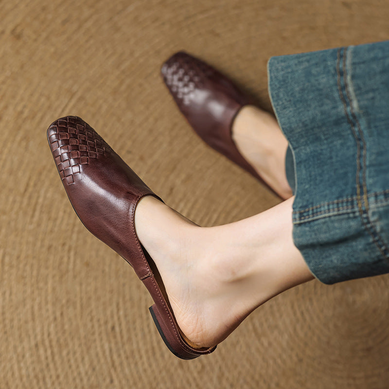 Sacha Havre | Mules Classiques à Petit Talon Geneviève
