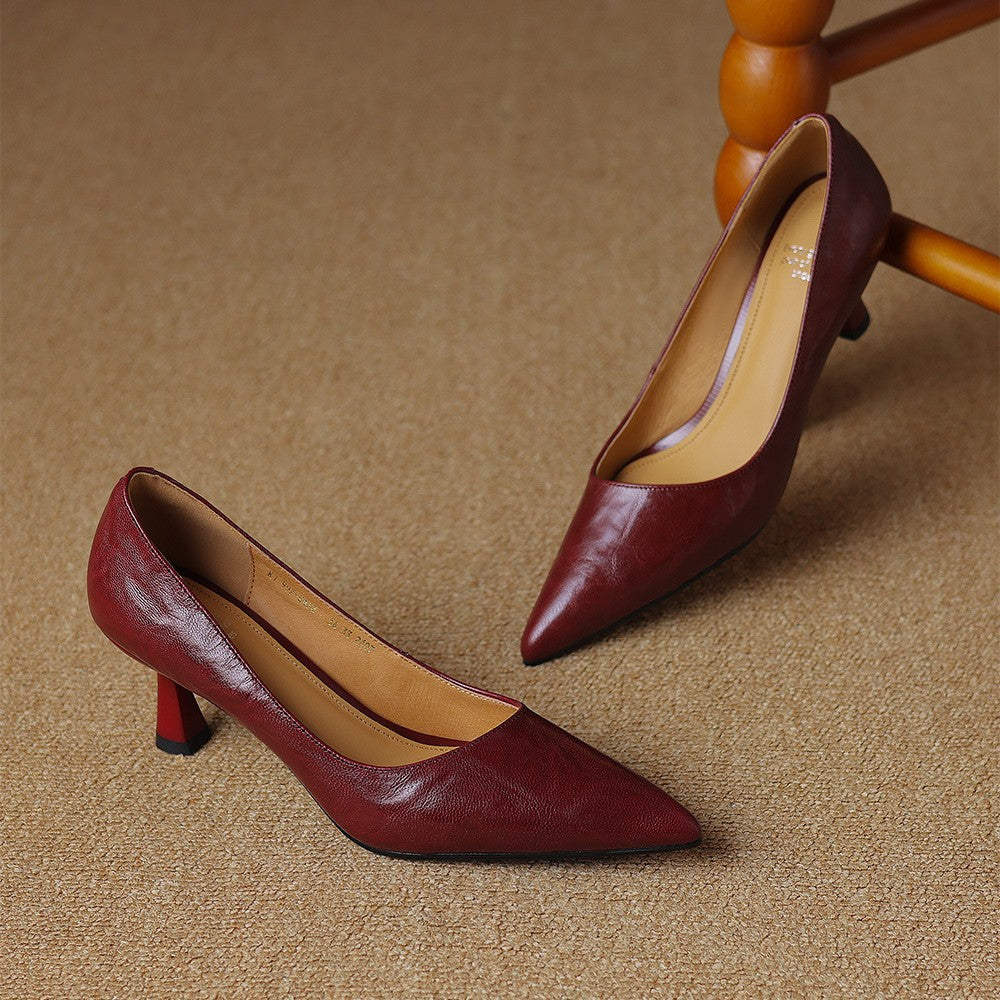 Sacha Havre | Escarpins Fins en Cuir Lucie