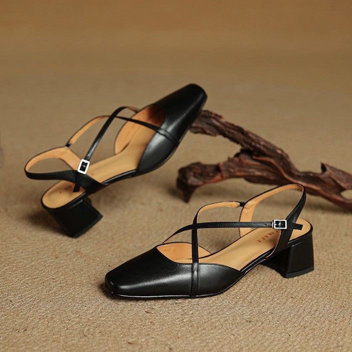 Sacha Havre | Escarpins Slingback à Brides Croisées Chloé