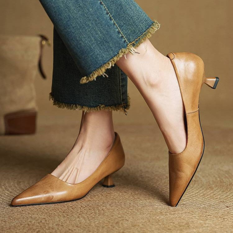 Sacha Havre | Escarpins Pointus Petit Talon Charlotte