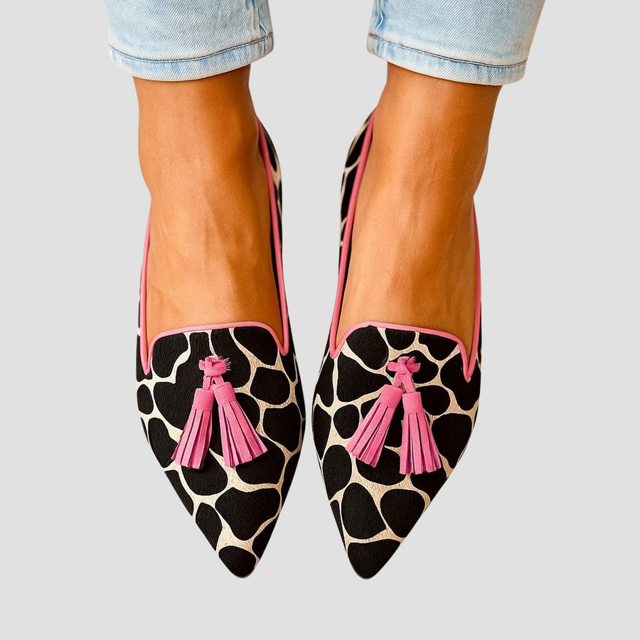 Sacha Havre | Mocassins Pointus Imprimé Animalier Mathilde