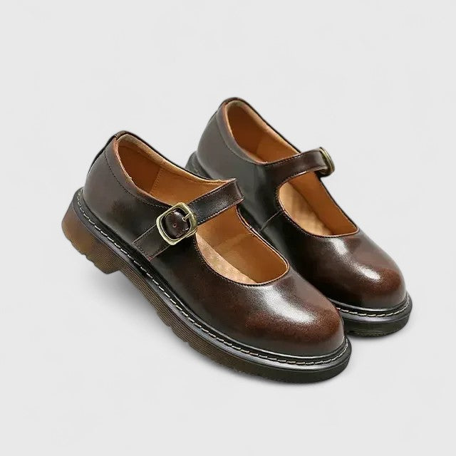 Babies Plateforme Cuir Aveline