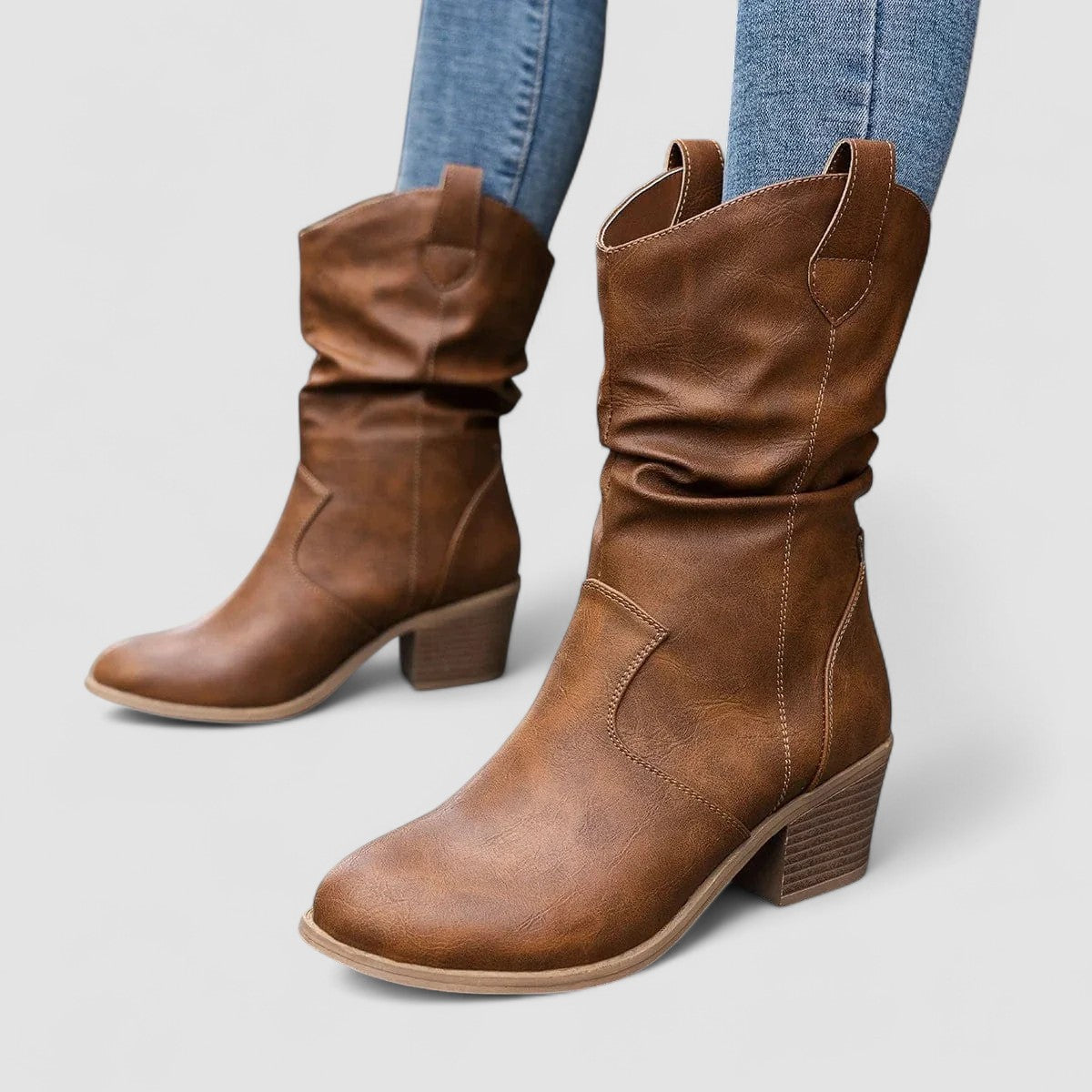 Sacha Havre | Bottes en cuir orthopédique Vivian