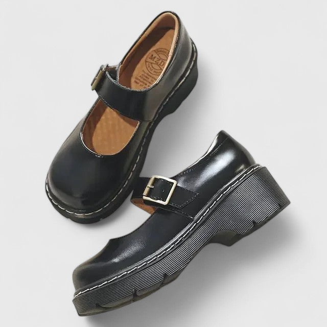 Babies Plateforme Cuir Aveline