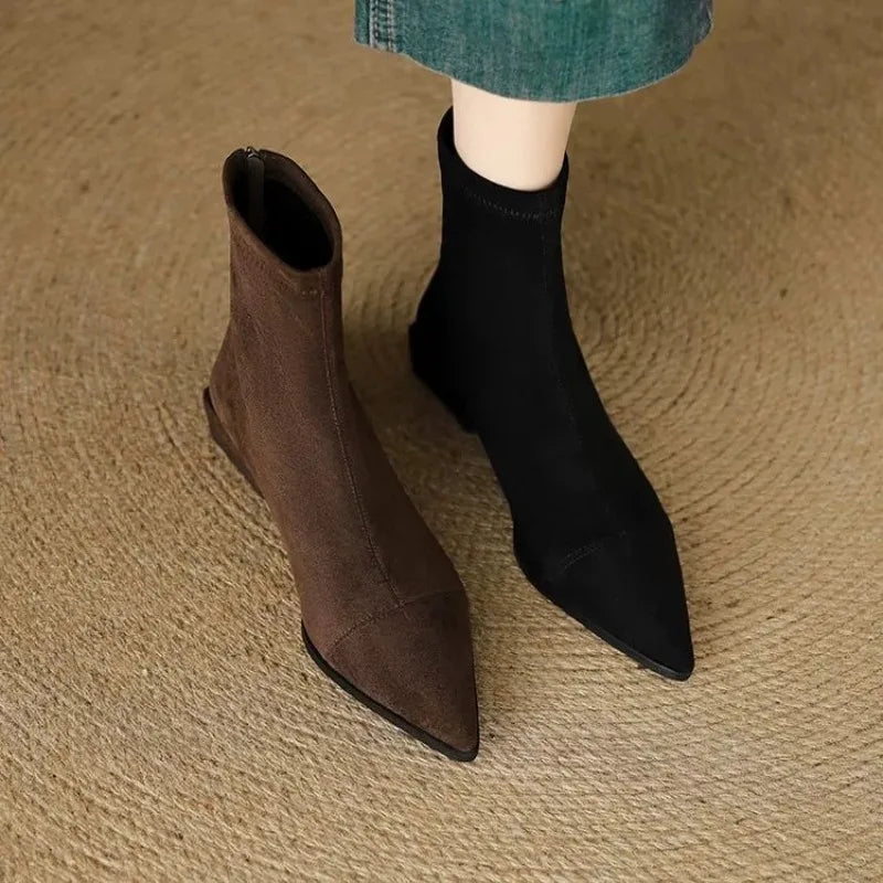 Sacha Havre | Bottines Confort à Talon Bloc Anouk