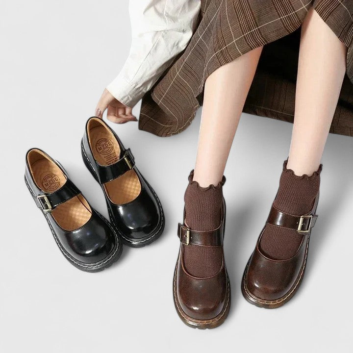 Babies Plateforme Cuir Aveline