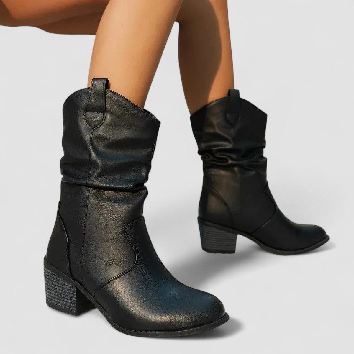 Sacha Havre | Bottes en cuir orthopédique Vivian