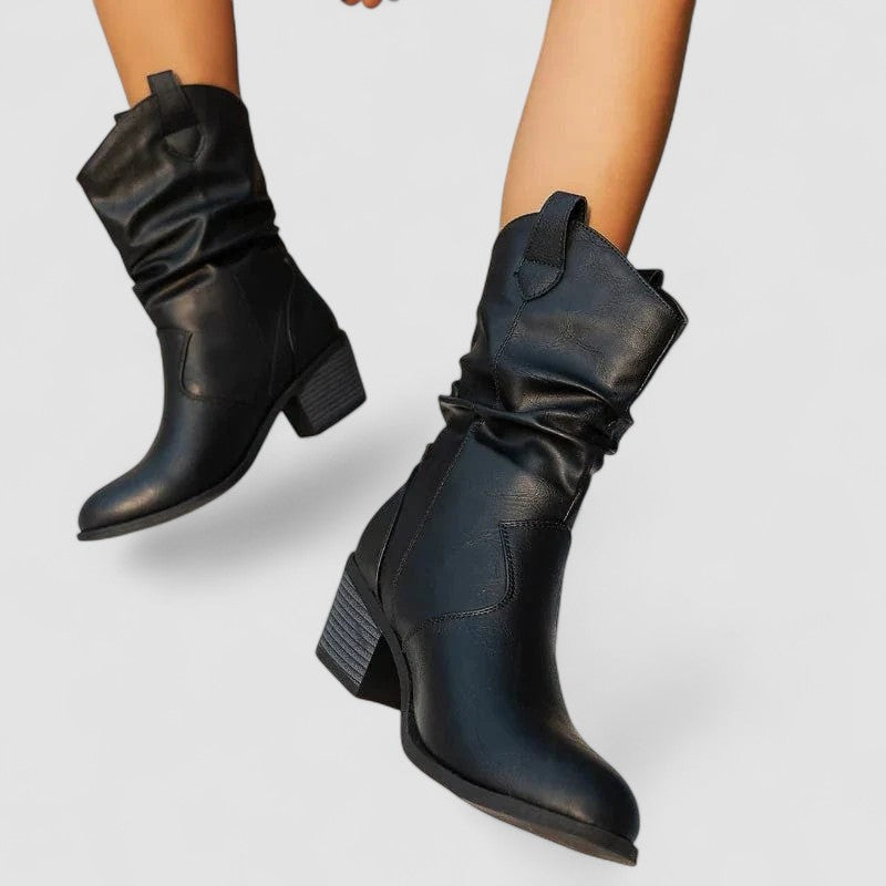 Sacha Havre | Bottes en cuir orthopédique Vivian