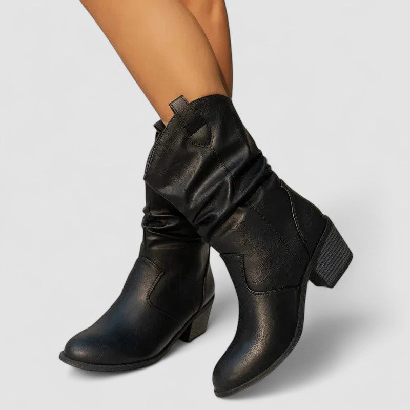 Sacha Havre | Bottes en cuir orthopédique Vivian