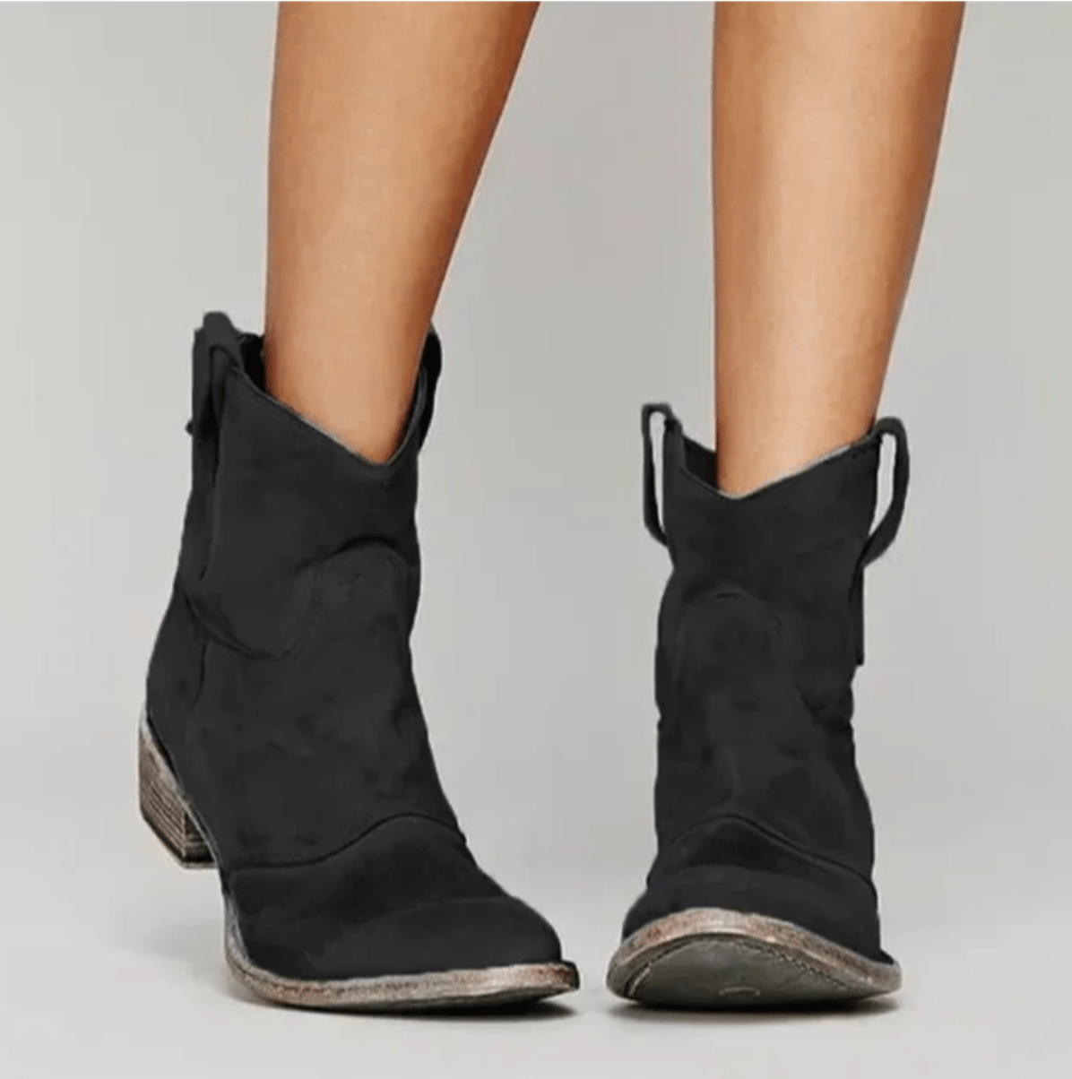 Sacha Havre | Bottines Western Suédine Élina