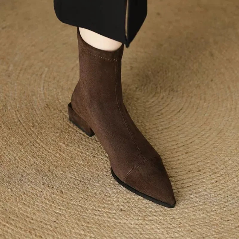Sacha Havre | Bottines Confort à Talon Bloc Anouk