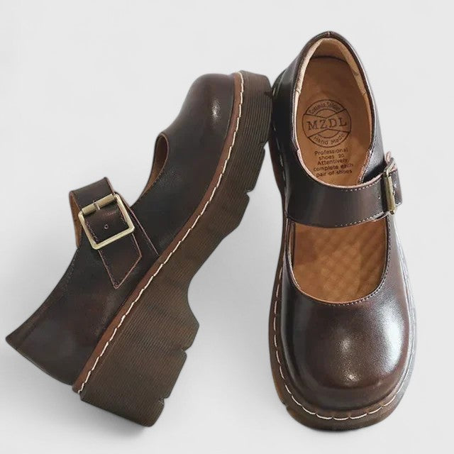 Babies Plateforme Cuir Aveline