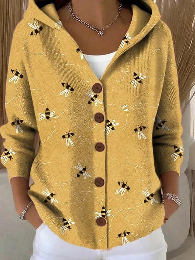 Gilet à Capuche Imprimé pour Femme Brigitte