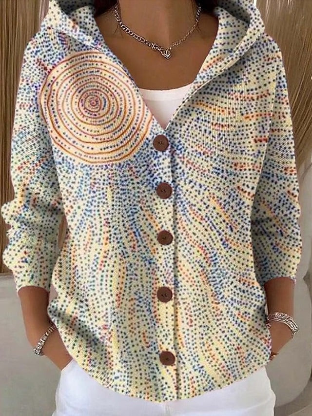 Gilet à Capuche Imprimé pour Femme Brigitte