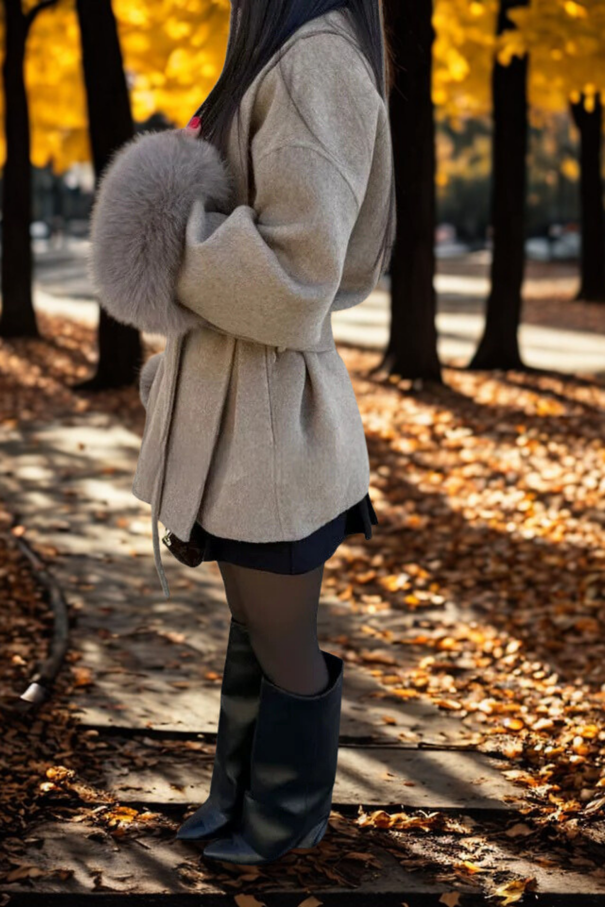 Sacha Havre | MANTEAU FOURRURE MANCHE