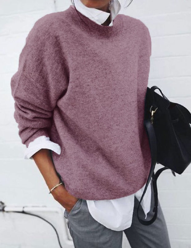 Pull Col Rond Chiné pour Femme Nicole