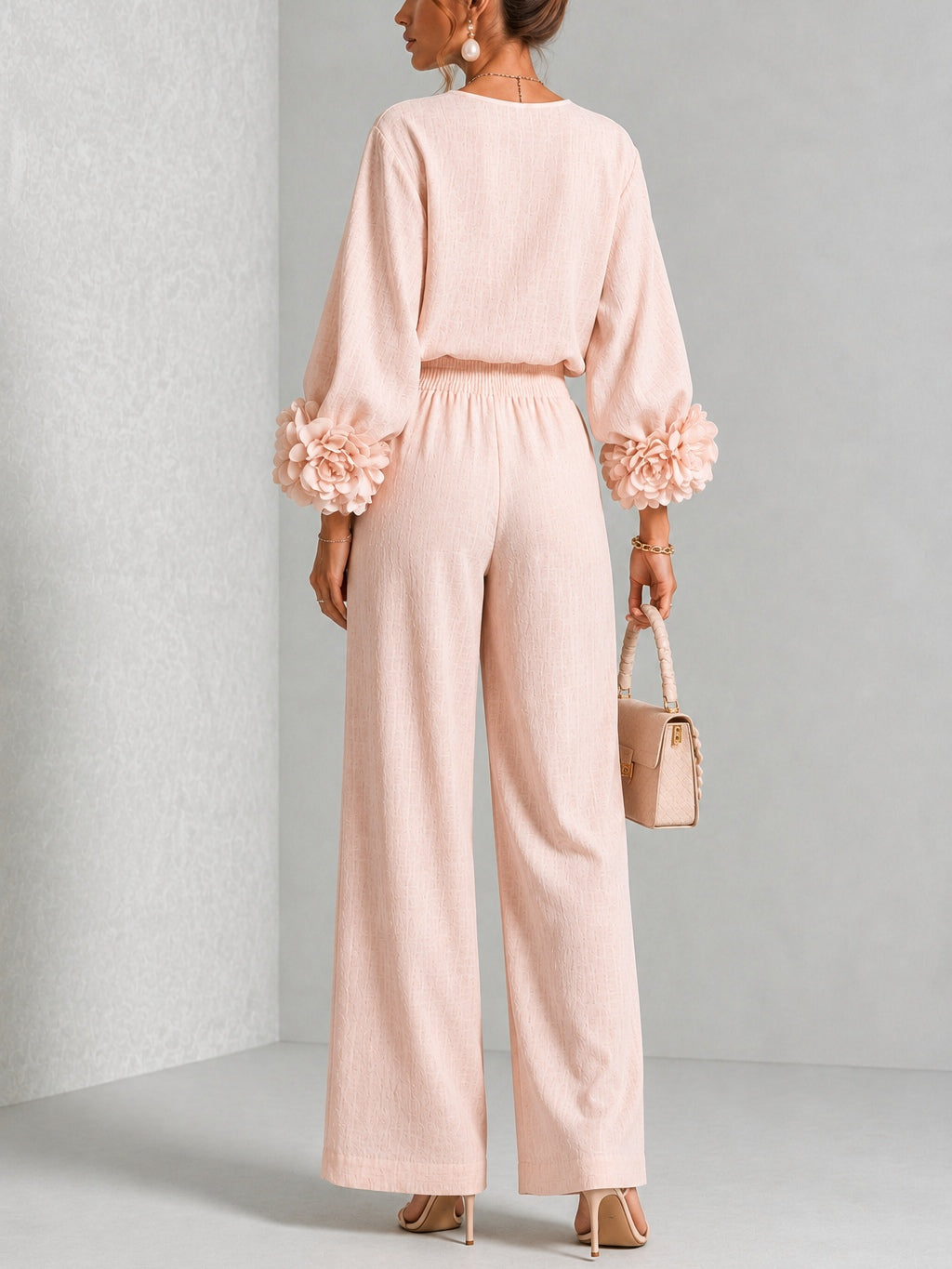 Ensemble Manchettes Fleuries Christine