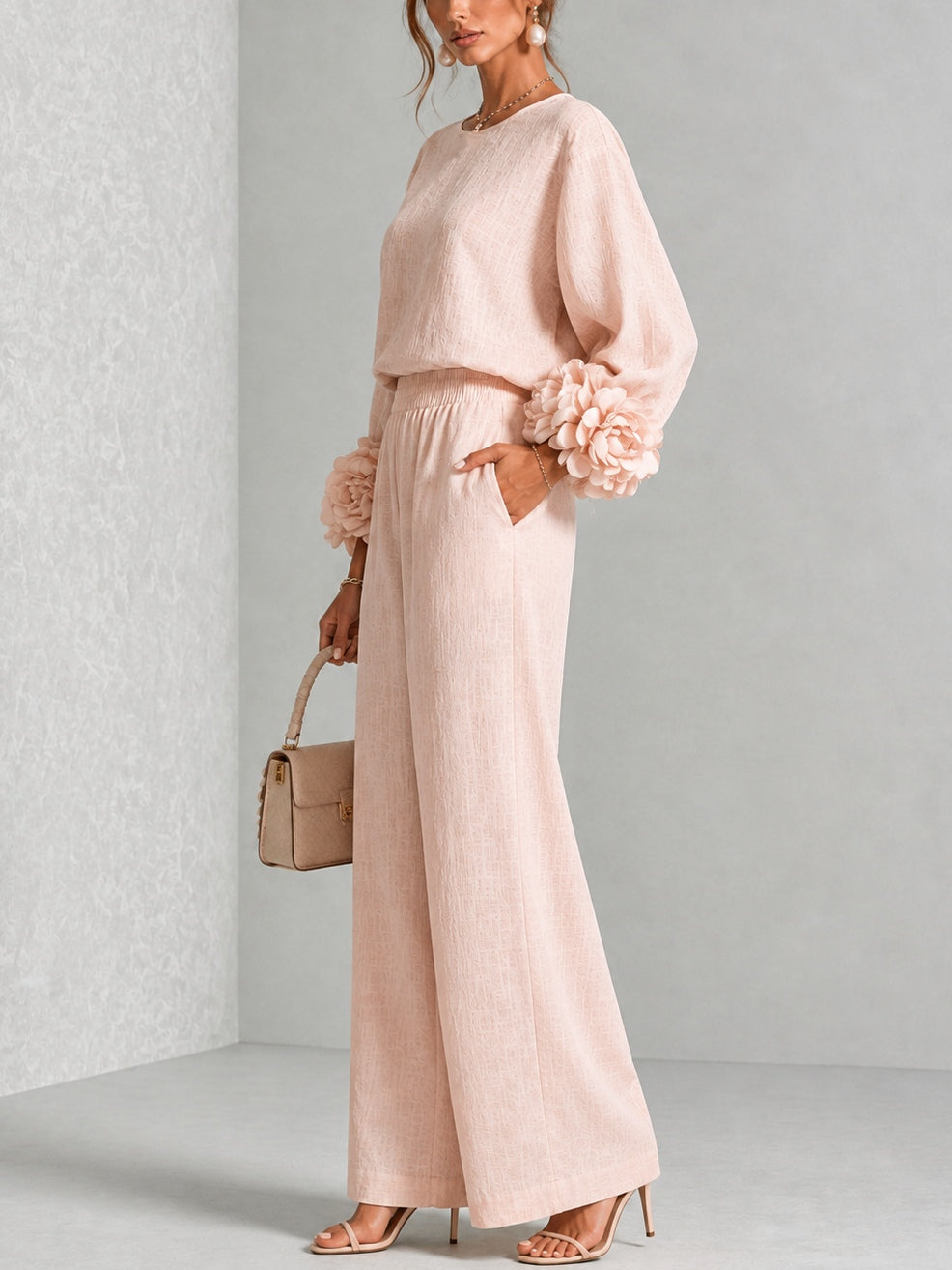Ensemble Manchettes Fleuries Christine