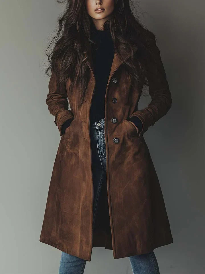 Sacha Havre | MANTEAU ÉLÉGANT À TEXTURE SUÉDÉE