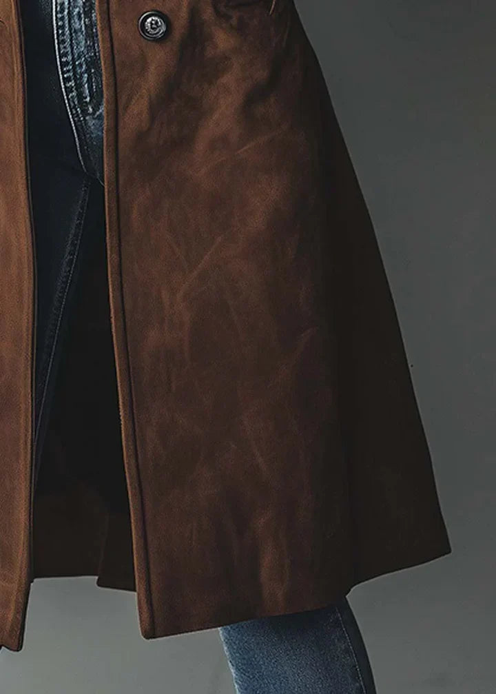 Sacha Havre | MANTEAU ÉLÉGANT À TEXTURE SUÉDÉE