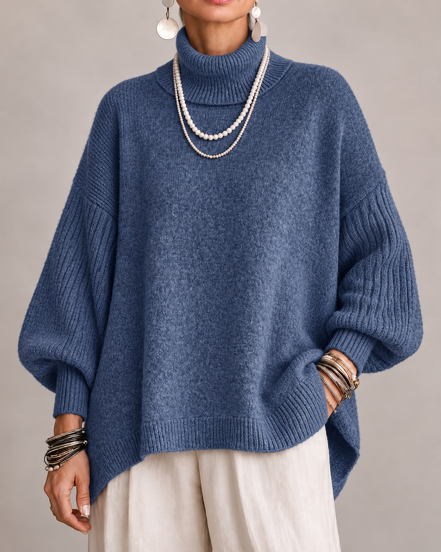 Pull Col Roulé Oversize pour Femme Pauline