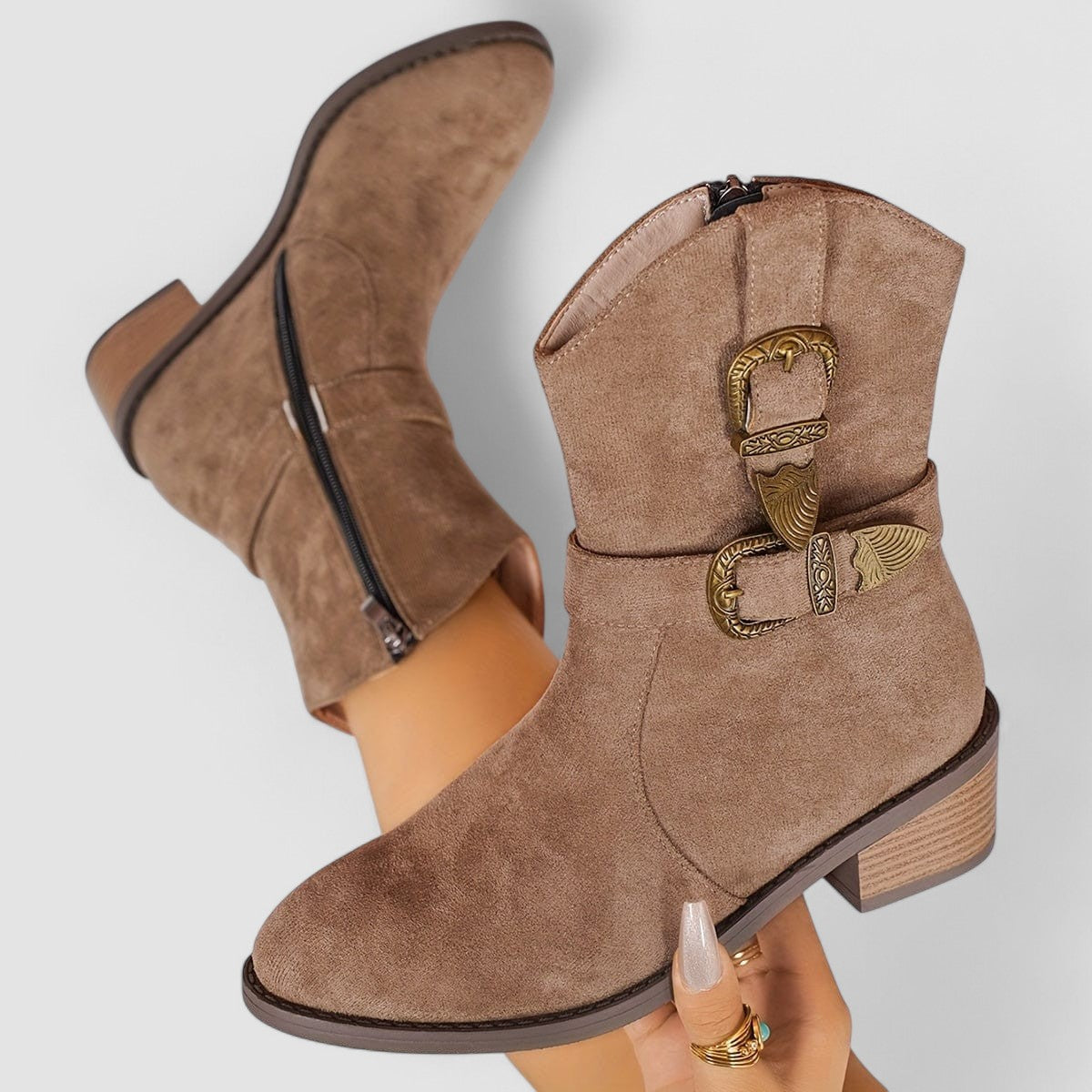 Sacha Havre | Bottes Western Orthopédiques Rosa