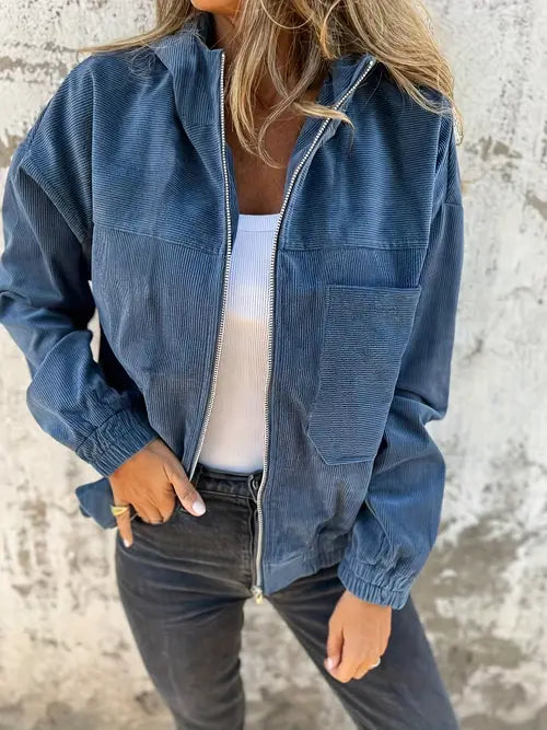 Sacha Havre | Veste décontractée en velours côtelé pour femme