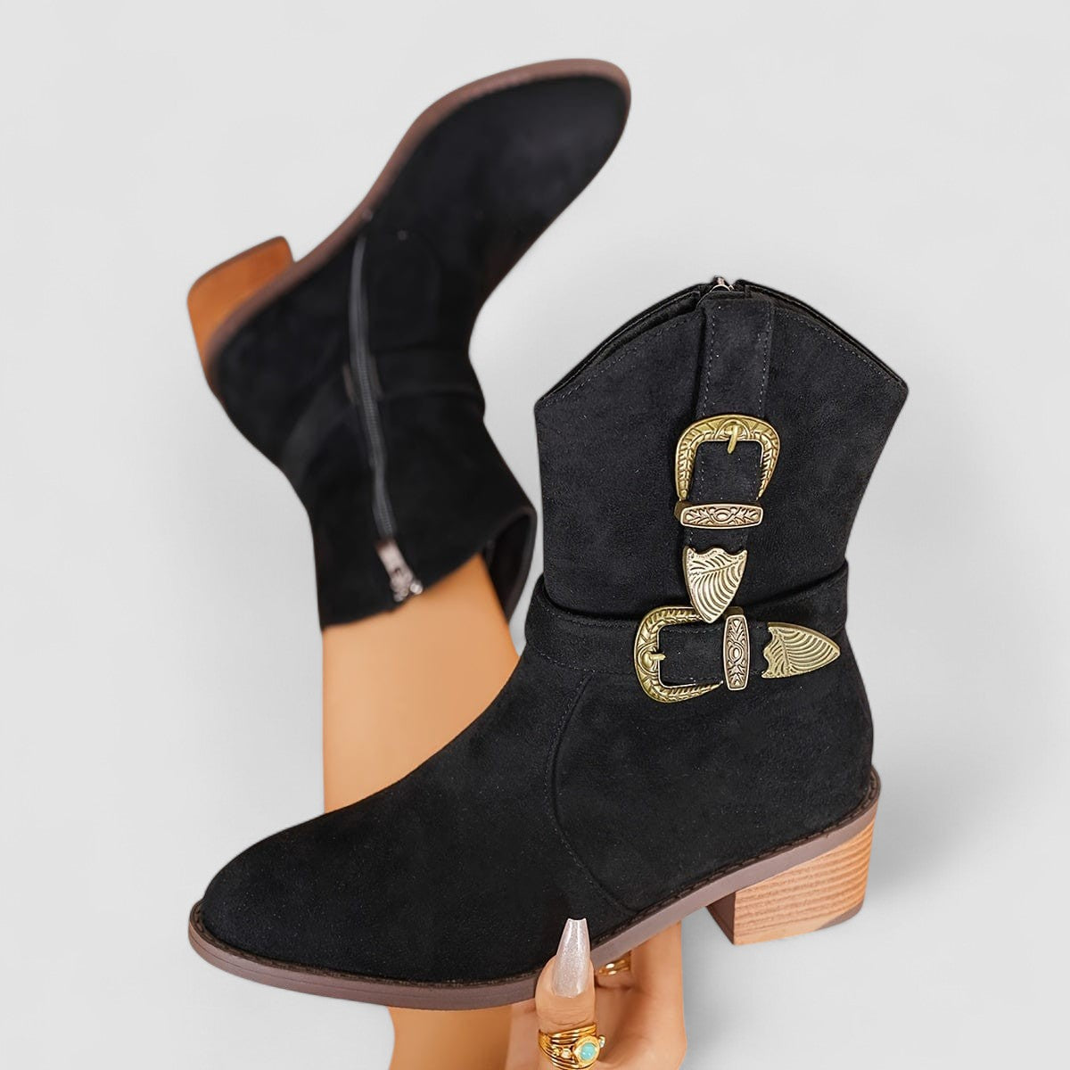 Sacha Havre | Bottes Western Orthopédiques Rosa