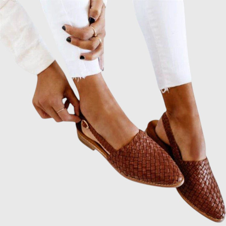 Soléne — Mocassins Tressés au Style Estival