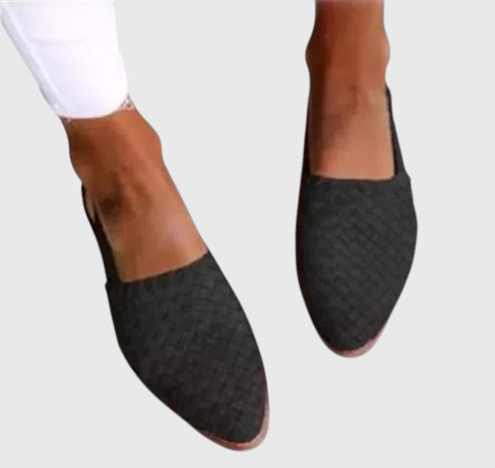 Soléne — Mocassins Tressés au Style Estival