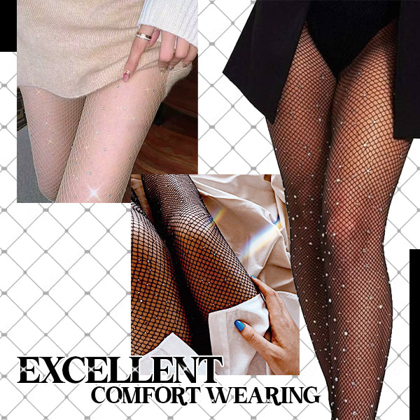 Collants résille à paillettes strass🔥 (achetez-en 1, obtenez-en 1 gratuit)