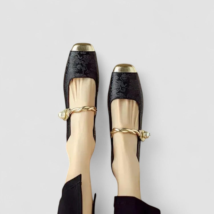 Sacha Havre | Babies Satinées Talon Bijou Camille