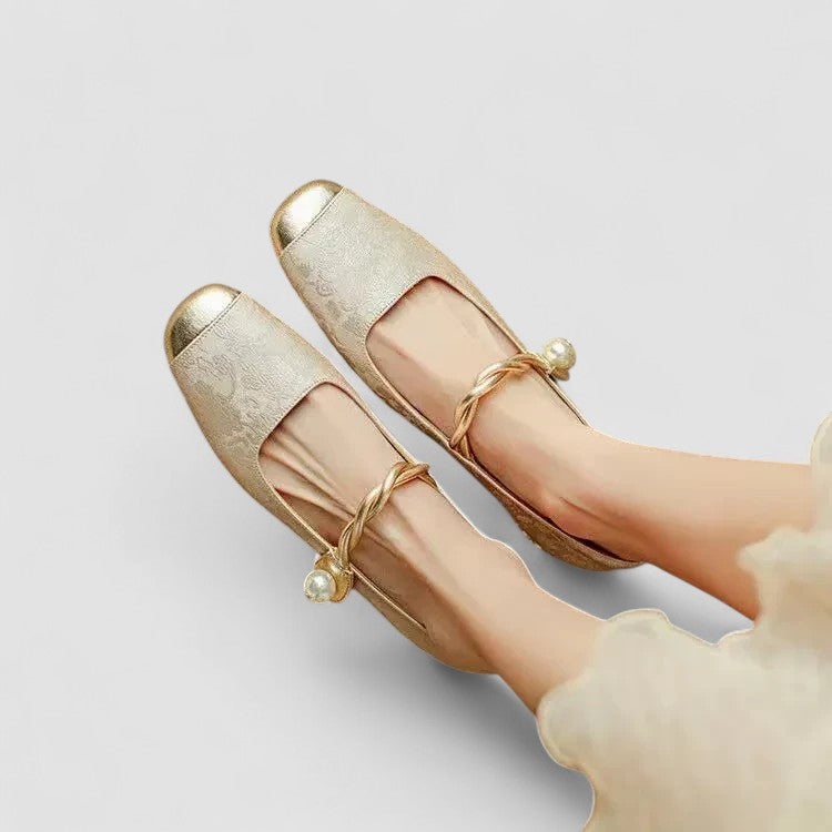 Sacha Havre | Babies Satinées Talon Bijou Camille