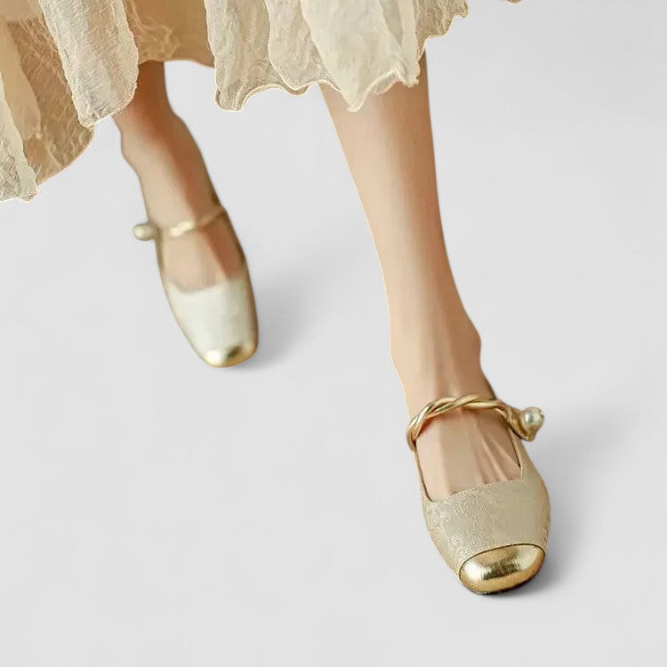 Sacha Havre | Babies Satinées Talon Bijou Camille