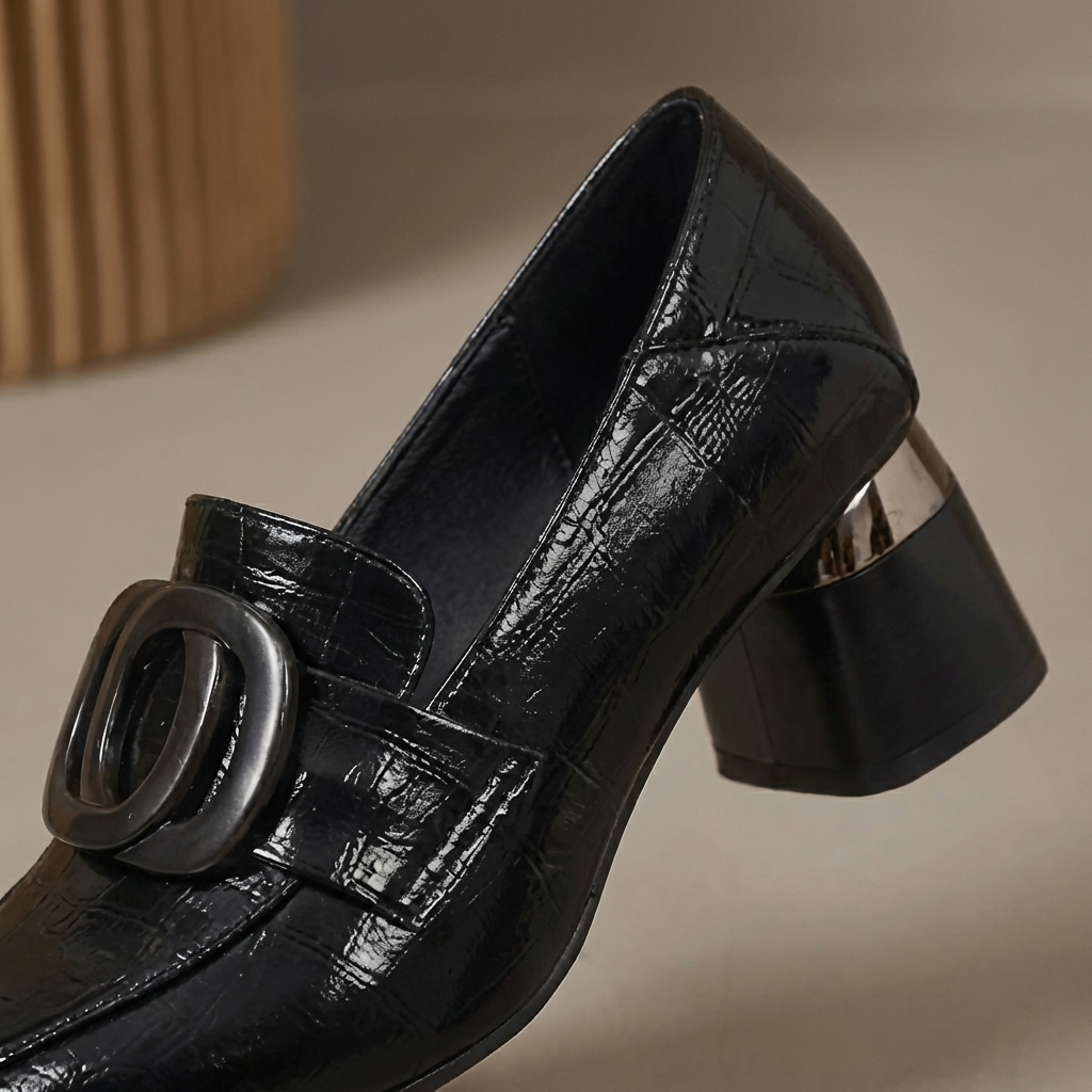 Sacha Havre | Mocassins à Talon et Ornement Élise