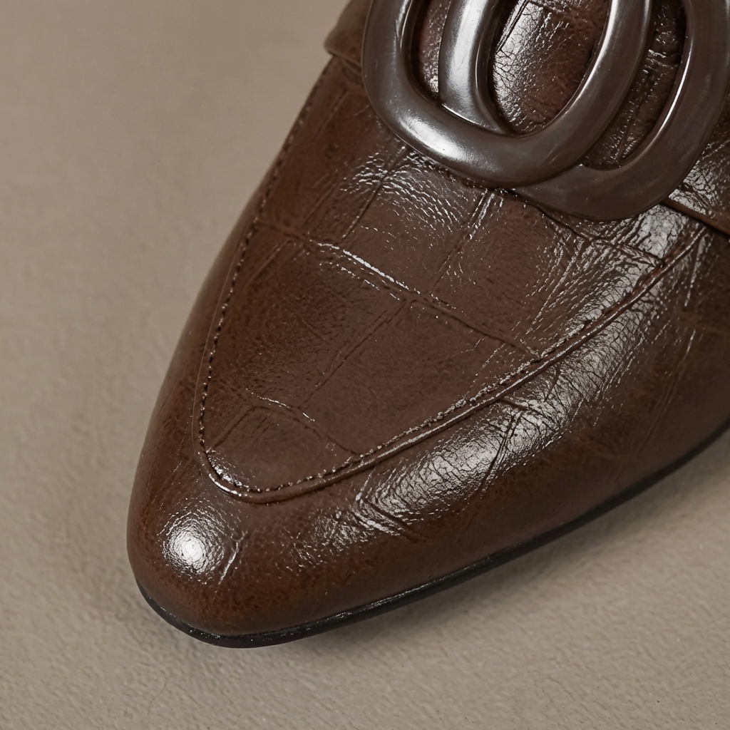 Sacha Havre | Mocassins à Talon et Ornement Élise