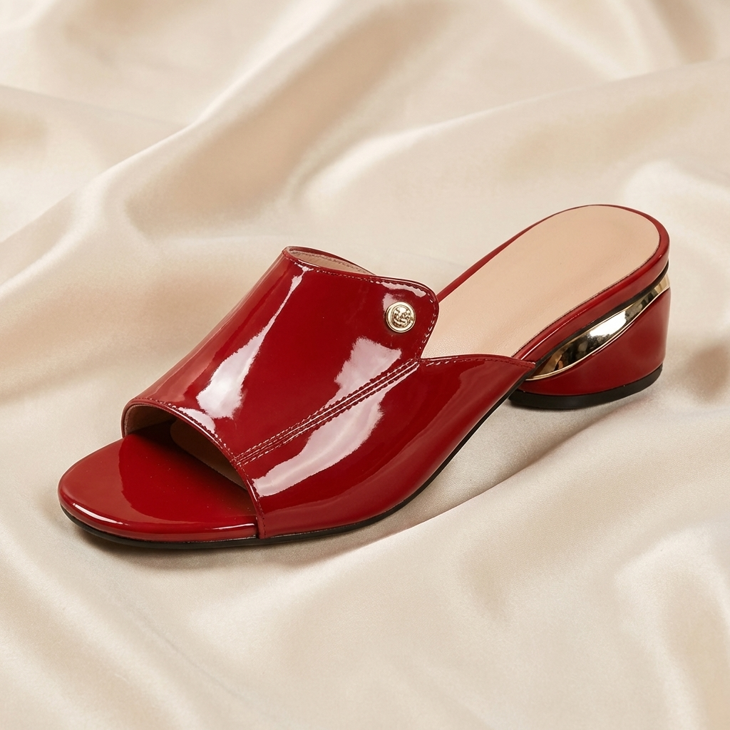 Sacha Havre | Mules Vernies à Talon Sophie