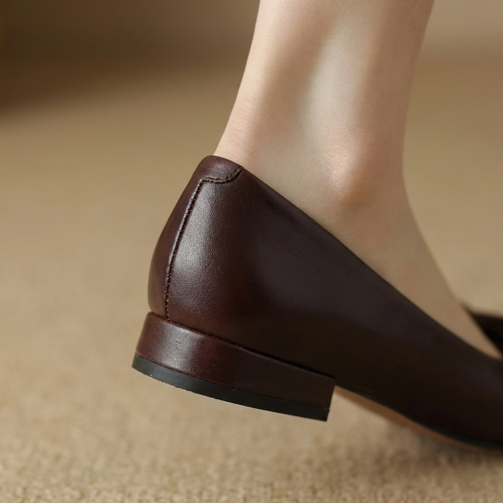 Sacha Havre | Ballerines à Nœud en Cuir Léa
