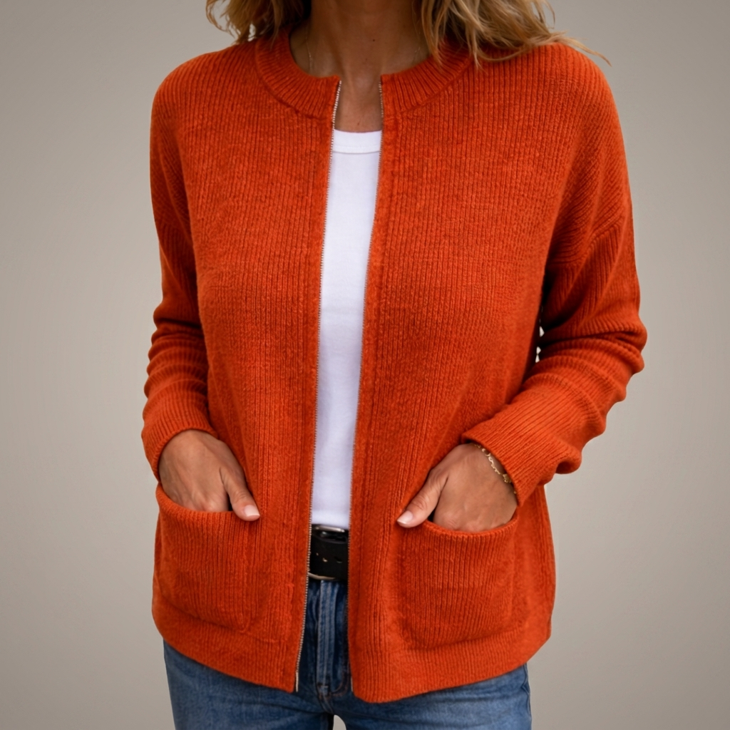 Gilet Zippé à Poches pour Femme Juliette