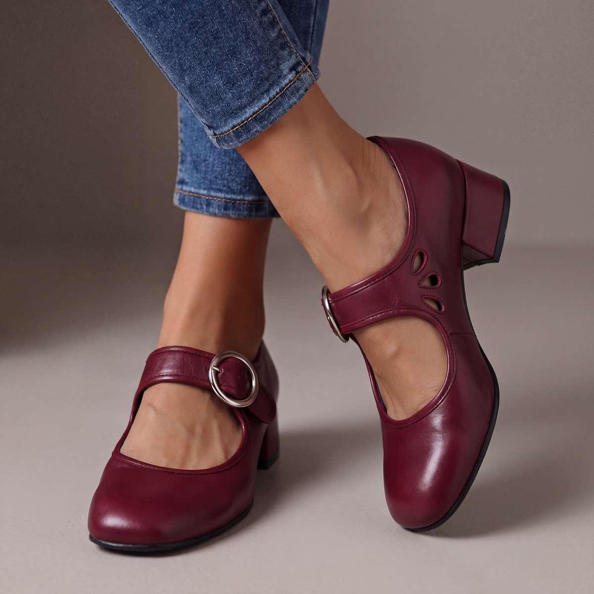 Sacha Havre | Babies en Cuir à Talon Véronique