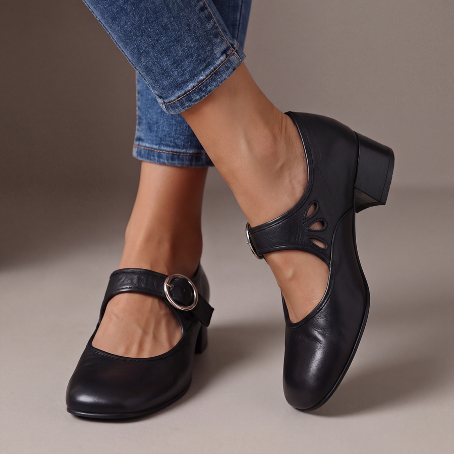 Sacha Havre | Babies en Cuir à Talon Véronique