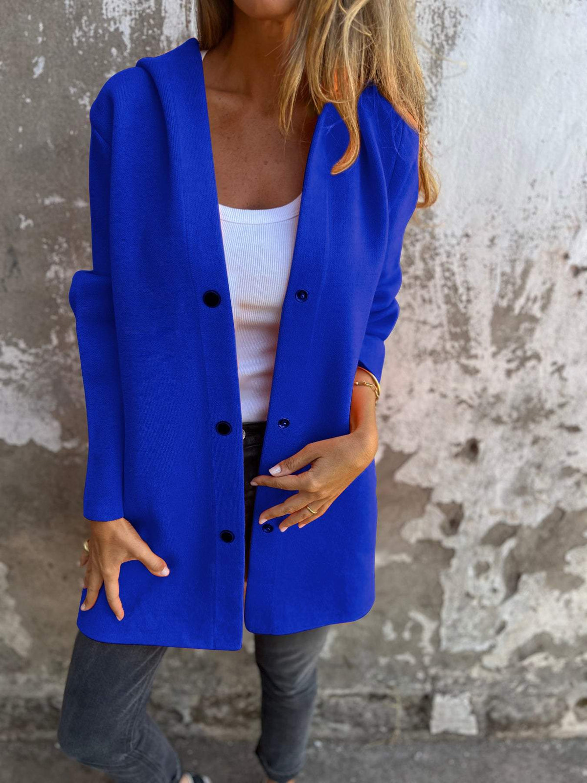 Sacha Havre | GILET LONG CHIC AVEC CAPUCHE
