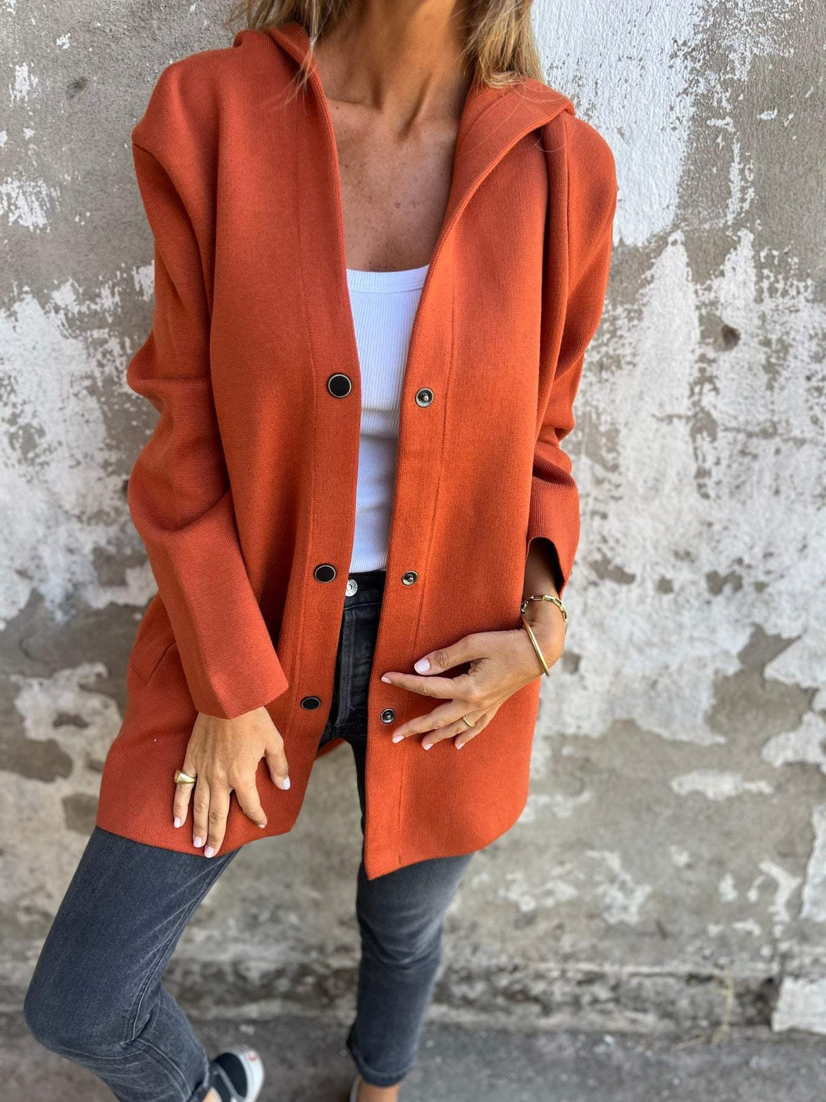 Sacha Havre | GILET LONG CHIC AVEC CAPUCHE