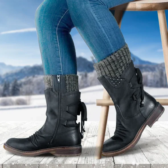 Bottes Ottawa Polaire avec Zip enfilement facilité