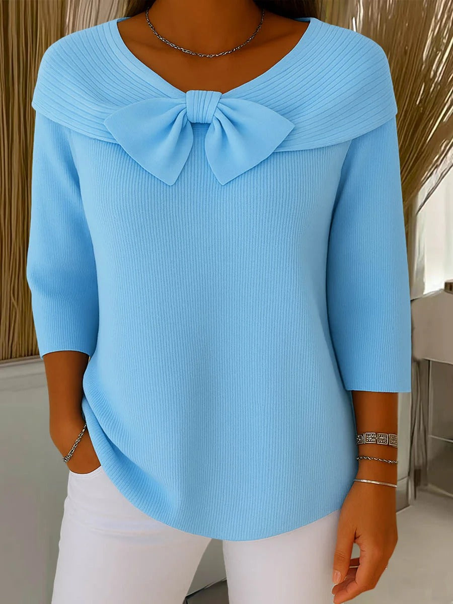 Pull Encolure à Nœud pour Femme Sophie