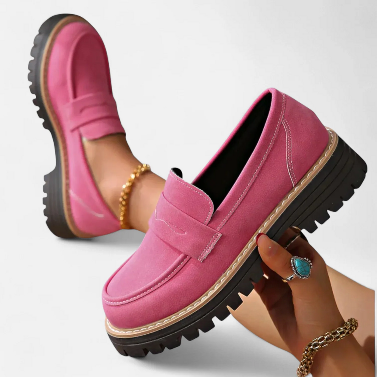 Mocassins Semelle Crantée Élina