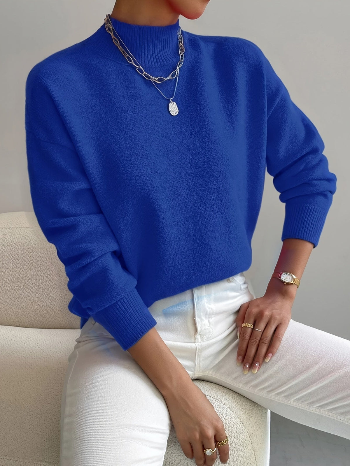 Pull Col Montant pour Femme Christine