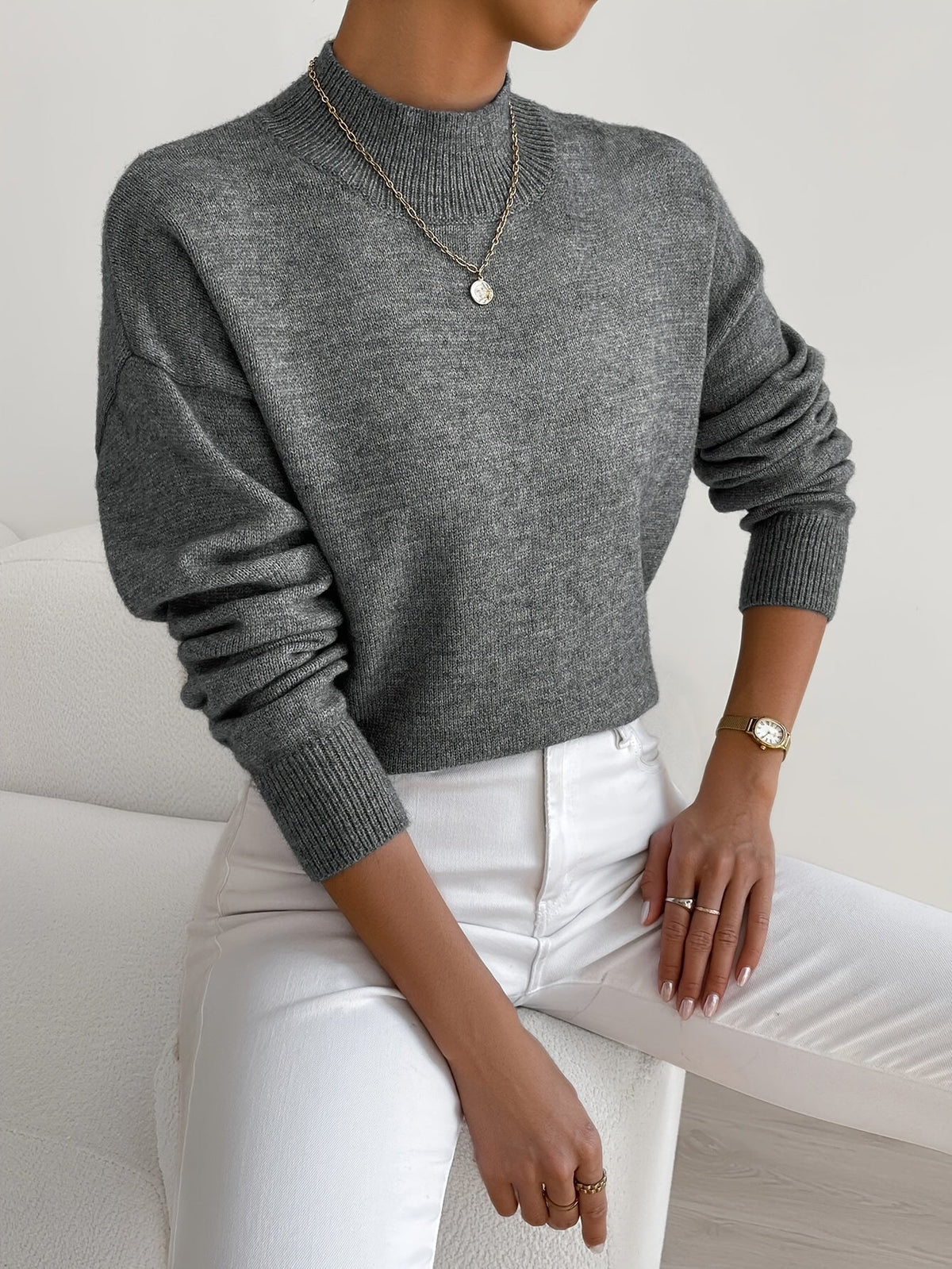 Pull Col Montant pour Femme Christine